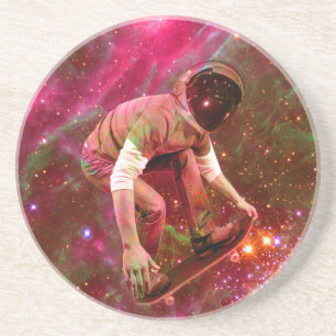 Astronaut Skateboarder Untersetzer