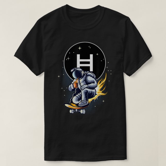 Astronaut Skater | Space Coffee Adventure T-Shirt (Design vorne)