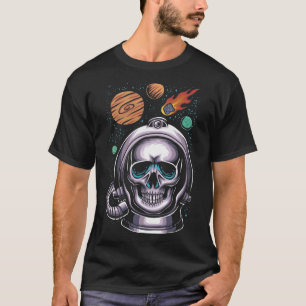 Astronaut Skull Helm Space T-Shirt