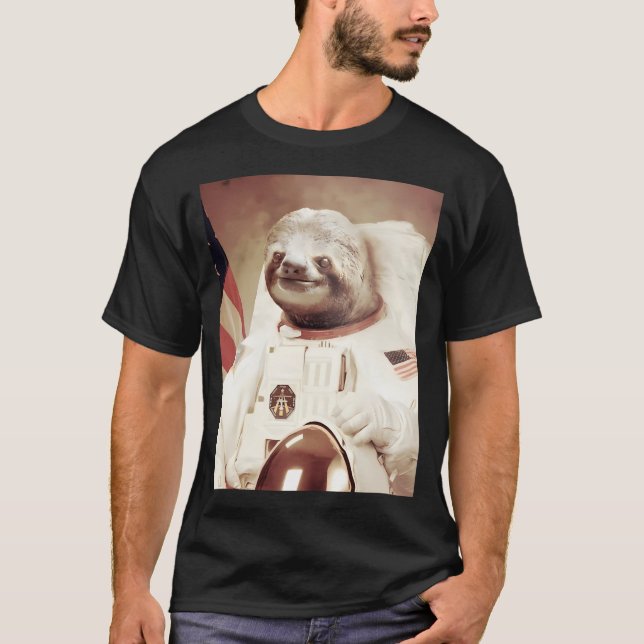 Astronaut Sloth T-Shirt (Vorderseite)