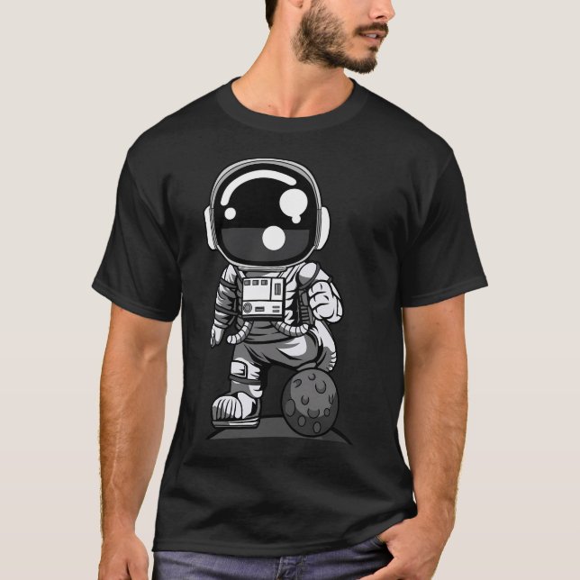 Astronaut Soccer T-Shirt (Vorderseite)