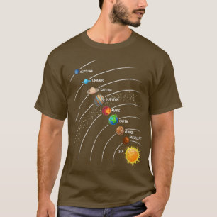 Astronaut Solar Planet System Space Astronomie Exp T-Shirt