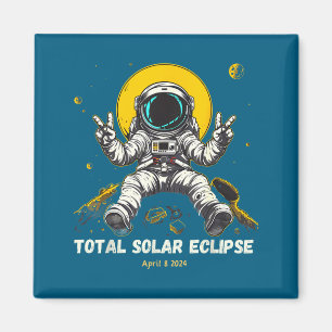 Astronaut Sonnenfinsternis 2024 Totalität April 8  Magnet