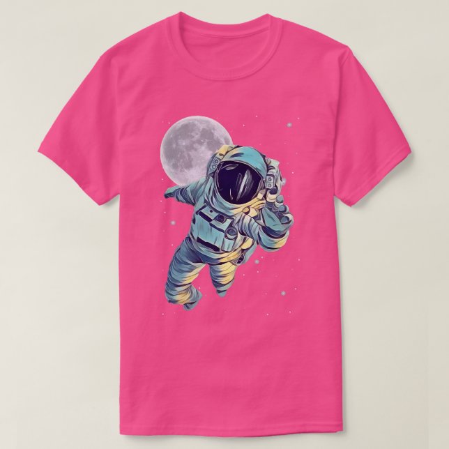 Astronaut Space Ästhetische farbige Eclipse Space  T-Shirt (Design vorne)