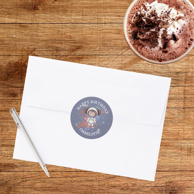 Astronaut Space Birthday Sticker (Von Creator hochgeladen)