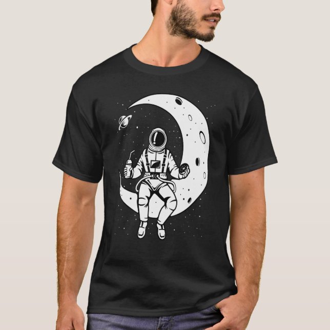 Astronaut Space Exploration Rockets Science T-Shirt (Vorderseite)