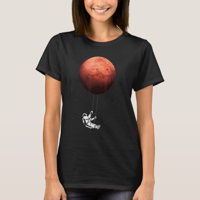 Astronaut Space Science Mars T-Shirt (Vorderseite)