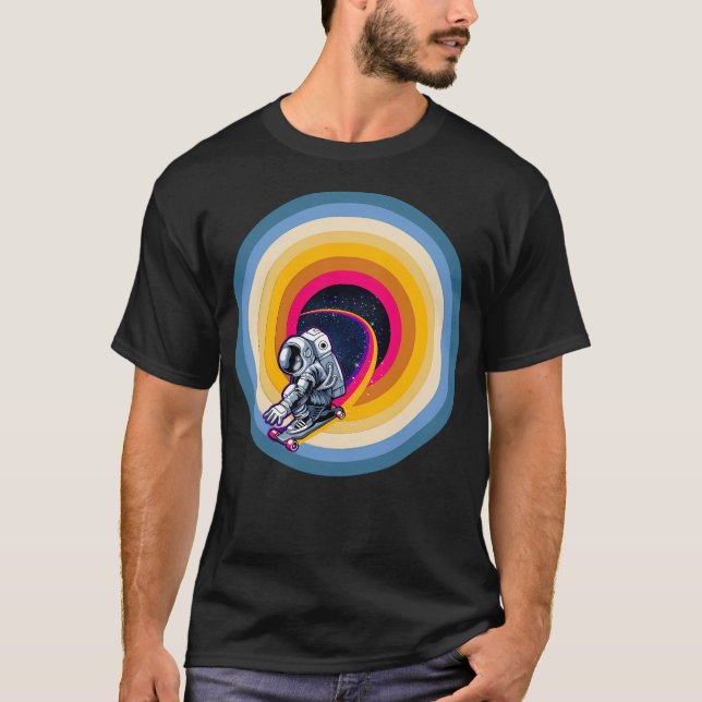 Astronaut Space Vintag Retro Style T-Shirt (Vorderseite)