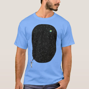 Astronaut spricht über den unendlichen Kosmos von T-Shirt