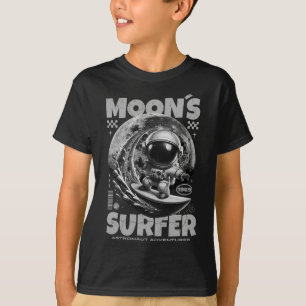 Astronaut Surfer Design, Mondsurfen Weltraum Kosmi T-Shirt