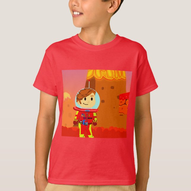 astronaut t-shirt fire (Devant)