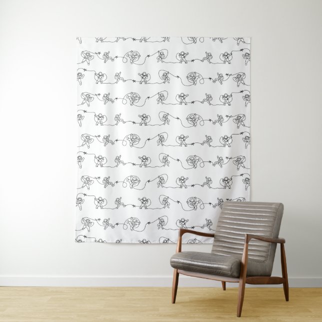 Astronaut Tapestry Wandteppich (Beispiel)