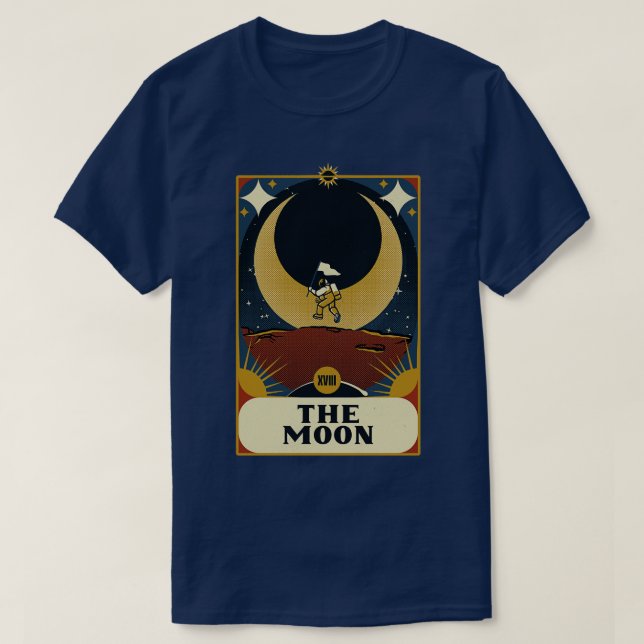 Astronaut Tarot Moon von Tobe Fonseca T-Shirt (Design vorne)
