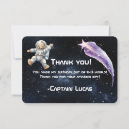 Astronaut Teddy Bear Space Danke Karte