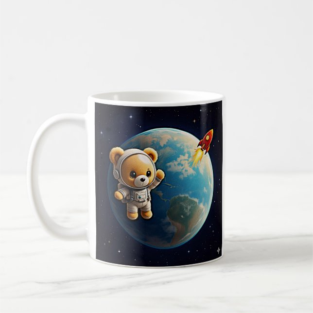Astronaut Teddy Kaffeetasse (Links)