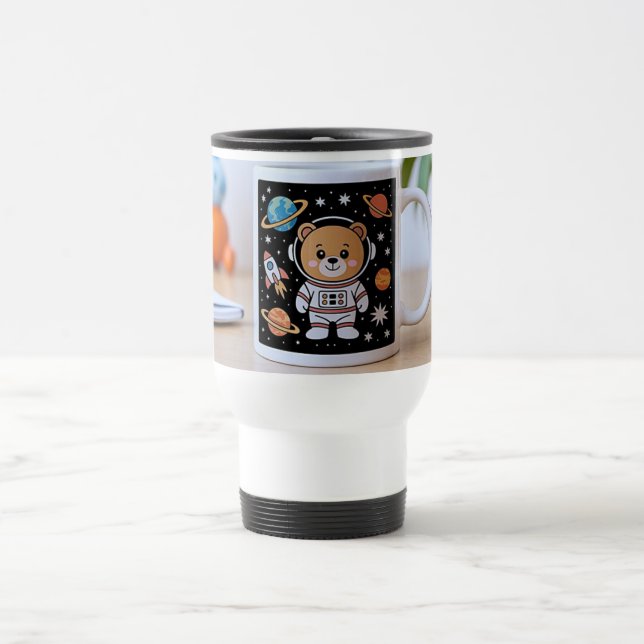 Astronaut Teddy-Reisebecher Reisebecher (Mittel)