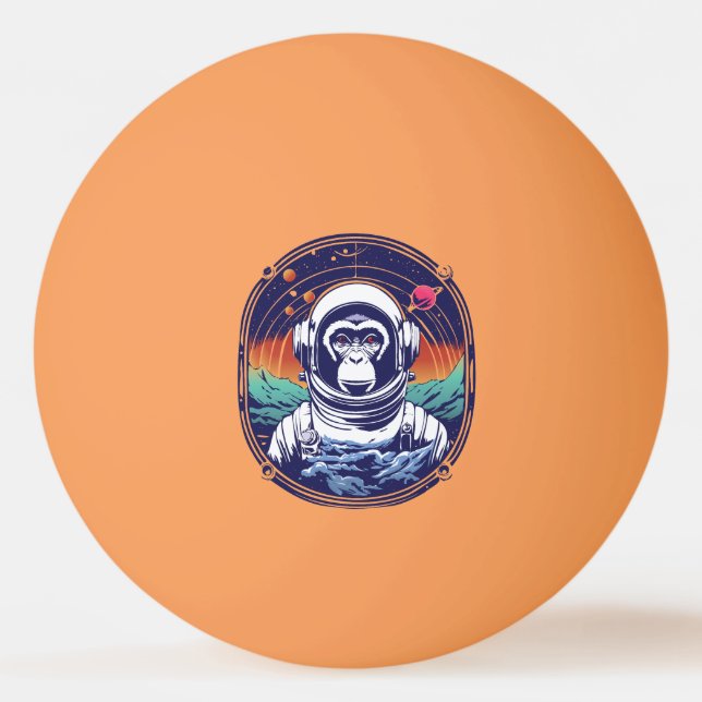 Astronaut Tischtennisball (Vorderseite)