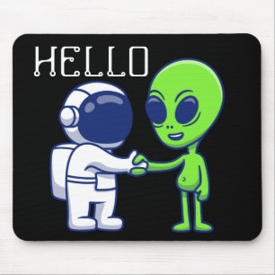 Astronaut trifft Alien-Mauspad Mousepad