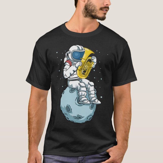 Astronaut Tuba Player Music Gift Kids Band Tuba T-Shirt (Vorderseite)