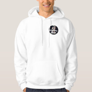 Astronaut über dem Mond Hoodie