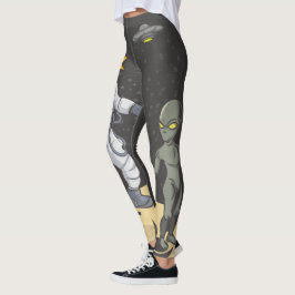 Astronaut und Alien Leggings