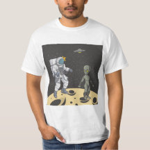 Astronaut und Alien