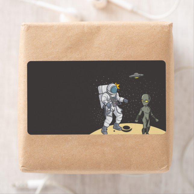 Astronaut und Außerirdischer    (Insitu)