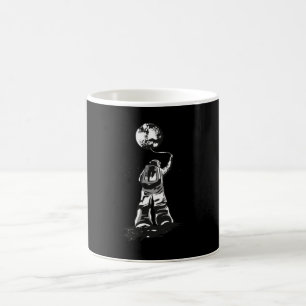 ASTRONAUT UND MOND KAFFEETASSE