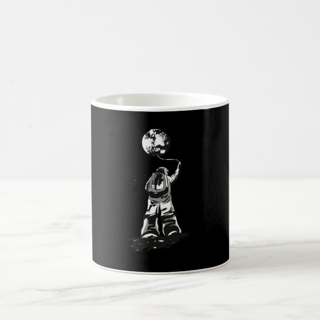 ASTRONAUT UND MOND KAFFEETASSE (Mittel)