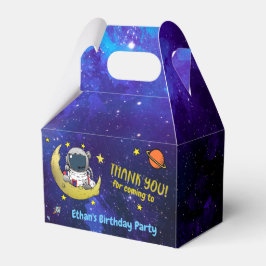 Astronaut und Moon Geschenkschachtel