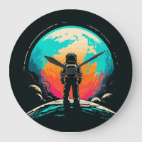 Astronaut und Planet