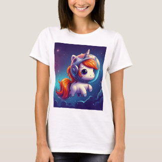 Astronaut Unicorn Women's Basic T - Shirt