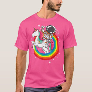 Astronaut Unicoro Space Galay Magical Rainbow T-Shirt