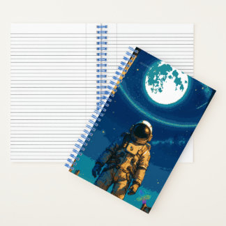 Astronaut unter dem himmlischen Tor Notizbuch