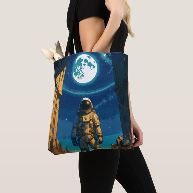 Astronaut unter dem himmlischen Tor Tasche (Von Nahem)