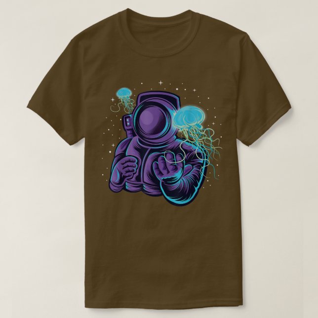 Astronaut unter Wasser Kosmonauten Weltraum Moon P T-Shirt (Design vorne)
