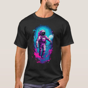 Astronaut Vaporwave ästhetische Retro Glitch Space T-Shirt