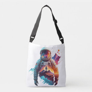 Astronaut Vector Art Space Discovery Tragetaschen Mit Langen Trägern