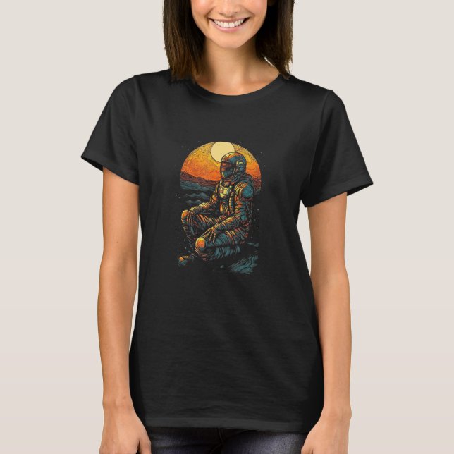 Astronaut Venus Outer Space Planet Science Astrono T-Shirt (Vorderseite)
