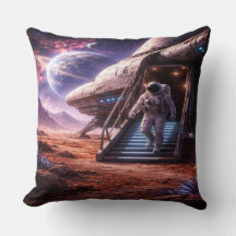 Astronaut verlässt Landungsschiff