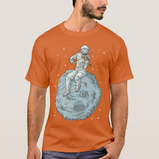Astronaut Violin Player Violinist Viola Classical  T-Shirt