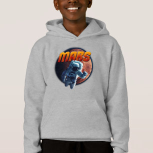 Astronaut vor dem Mars. Hoodie
