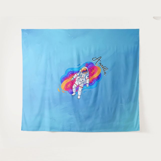 Astronaut Wandteppich (Vorderseite (Horizontal))