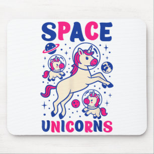 Astronaut Weltraum Einhörner Süßes Einhorn Regenbo Mousepad