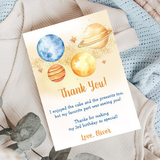 Astronaut Weltraum Geburtstag Danke Karte