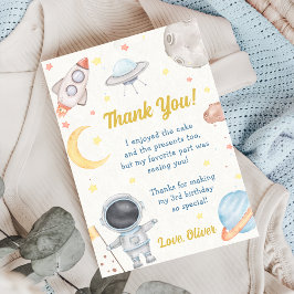 Astronaut Weltraum Geburtstag Danke Karte