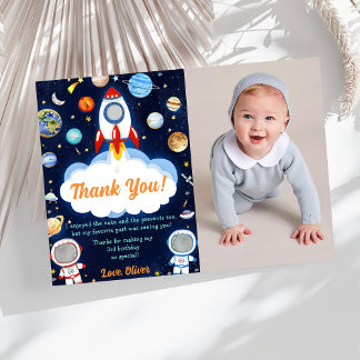 Astronaut Weltraum Geburtstag Danke Karte