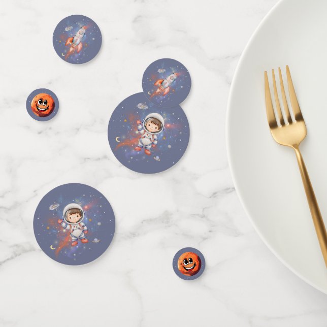 Astronaut Weltraum Junge Geburtstag Konfetti (Gruppe)
