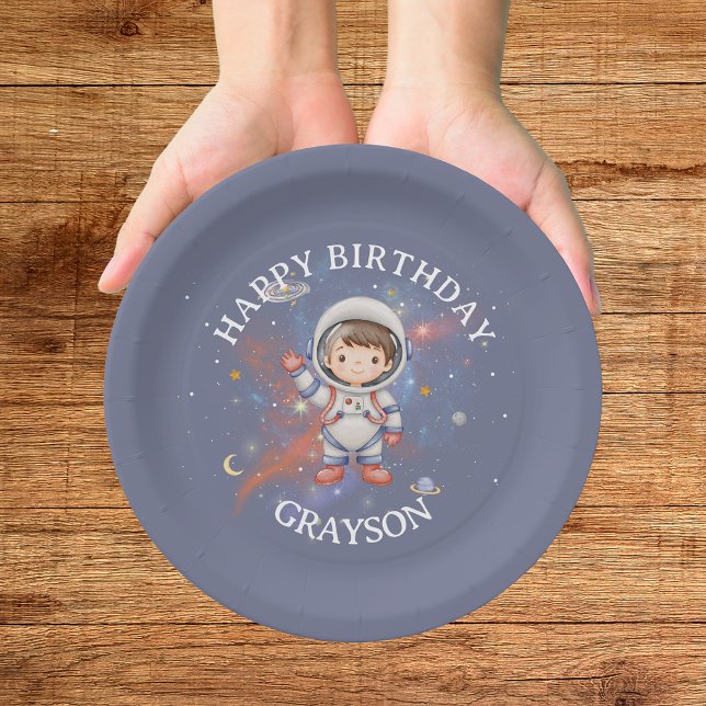Astronaut Weltraum Junge Geburtstag Pappteller (Von Creator hochgeladen)