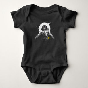 Astronaut Weltraumaffe Seine Bananen Lustig Baby Strampler